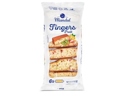 Bizcocho con fruta confitada Mandul bolsa 180 g