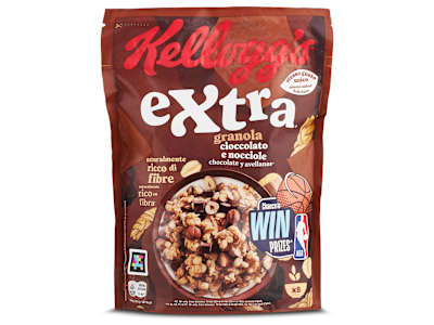 Cereales crujientes con chocolate y avellanas Kellogg's Extra caja 375 g