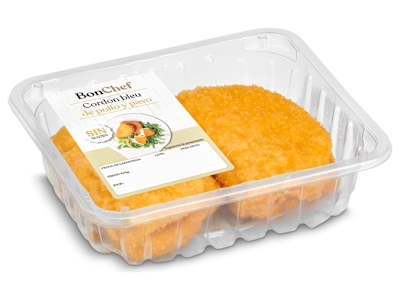 Cordon bleu de pollo y pavo Bonchef bandeja 260 g