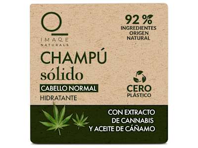 Champú sólido hidratante con cannabis y aceite de cáñamo Imaqe de Dia caja 60 g