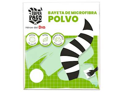 Bayeta microfibra atrapa polvo Super Paco de Dia bolsa 1 unidad