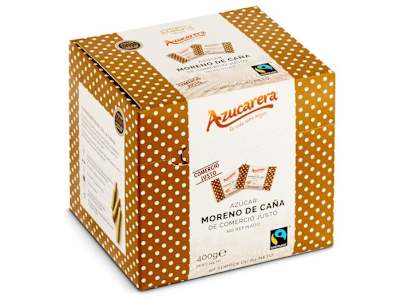 Azúcar moreno de caña en sobres Azucarera caja 400 g