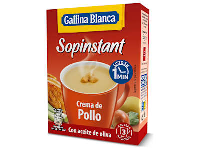 Crema de pollo con picatostes Gallina Blanca Sopinstant caja 63 g