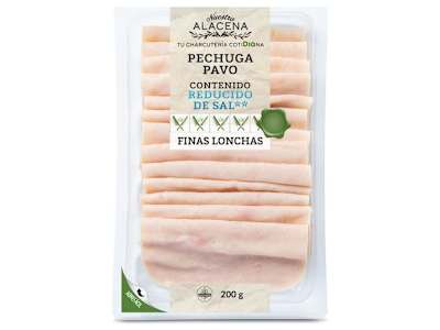 Pechuga de pavo bajo en sal Nuestra Alacena de Dia sobre 200 g