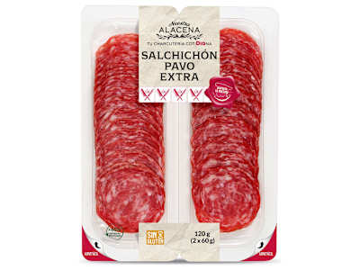 Salchichón de pavo extra Nuestra Alacena de Dia bandeja 2 x 60 g