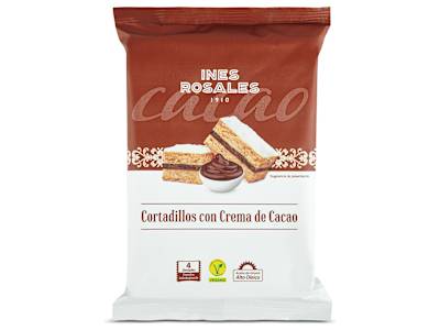 Cortadillos con crema de cacao Inés Rosales bolsa 144 g