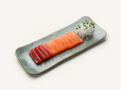 Sashimi Mixto de Atún y Salmón, 12 Piezas