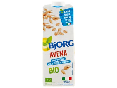 BJORG Avena Bevanda Vegetale Bio, Avena Italiana, Senza Zuccheri Aggiunti, Prodotto in Italia, 1L