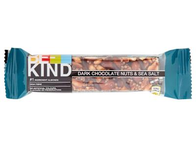 Be-Kind Barretta Cioccolato Fondente, Mandorle e Sale Marino 40 g