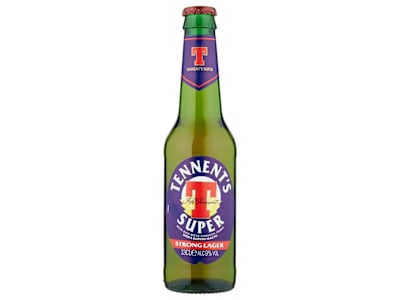 TENNENT'S SUPER Birra strong lager doppio malto bottiglia 33cl