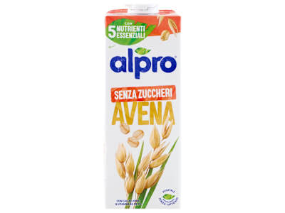 ALPRO Senza Zuccheri Bevanda Vegetale all'Avena, Senza Lattosio, Ricca di Fibre, 1l