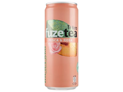 FUZE TEA, Tè Nero Pesca con una nota di Rosa Sleek Can 330ml 