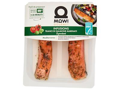Mowi Gourmet Infusions Tranci di Salmone Marinati Mediterraneo 2 x 110 g