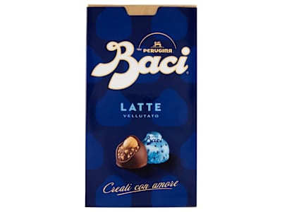 BACI PERUGINA Latte Cioccolatini ripieni al Gianduia e Nocciole Scatola 200g