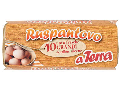 Ruspantovo 10 uova fresche Grandi da galline allevate a Terra