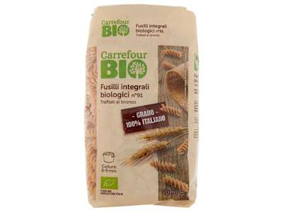 Carrefour Bio Fusilli integrali biologici n°91 500 g