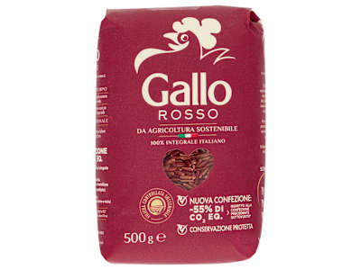 Gallo Rosso da Agricoltura Sostenibile 100% Integrale 500 g
