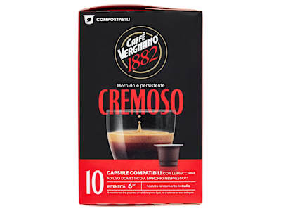 Caffè Vergnano 1882 Cremoso Capsule Compatibili Nespresso* 10 x 5 g