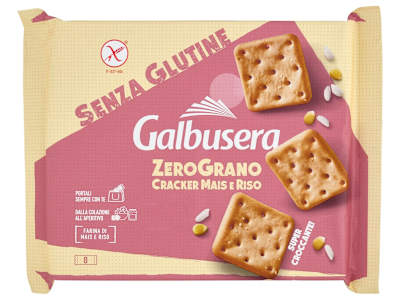 Galbusera ZeroGrano Cracker Mais e Riso Senza Glutine 8 x 40 g