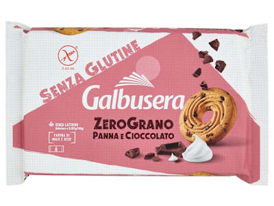Galbusera ZeroGrano Panna e Cioccolato Senza Glutine 220 g (6 monoporzioni)