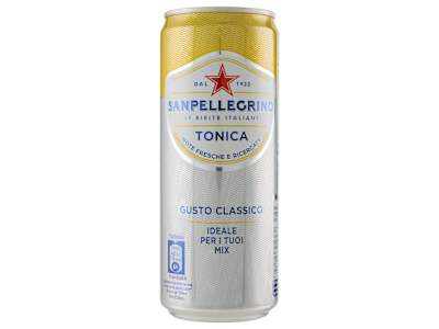 BIBITE SANPELLEGRINO, Bevanda Gassata, Tonica Gusto Classico, Lattina -  330ml