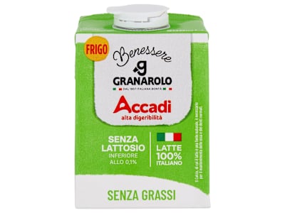 Granarolo Benessere Accadì Senza Lattosio Senza Grassi 500 ml