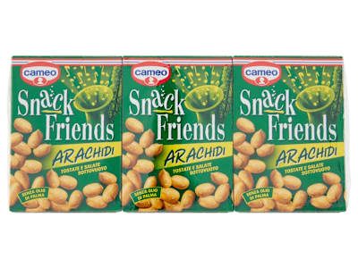 cameo Snack Friends Arachidi Tostate e Salate Sottovuoto 3 x 40 g