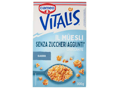 cameo Vitalis il Müesli Senza Zuccheri Aggiunti* Croccante Classico Vaniglia Bourbon 300 g