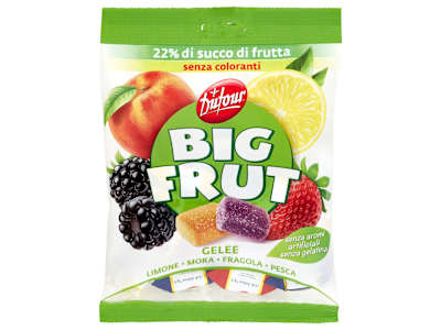 Dufour Big Frut Gelee Limone - Mora - Fragola - Pesca 150 g