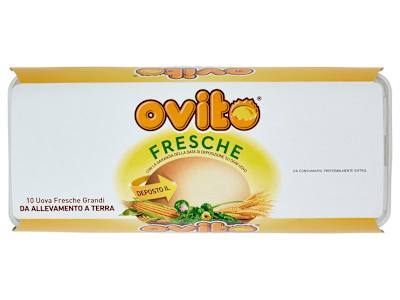Ovito Fresche 10 Uova Fresche Grandi da Allevamento a Terra