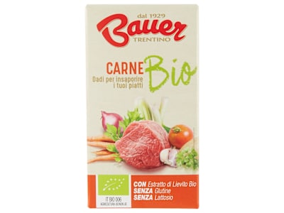Bauer Carne Bio Dadi per insaporire i tuoi piatti 6 x 10 g