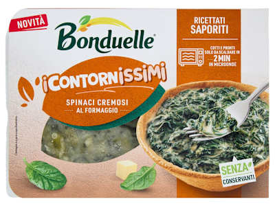 Bonduelle i Contornissimi Ricettati Saporiti Spinaci Cremosi al Formaggio 220 g