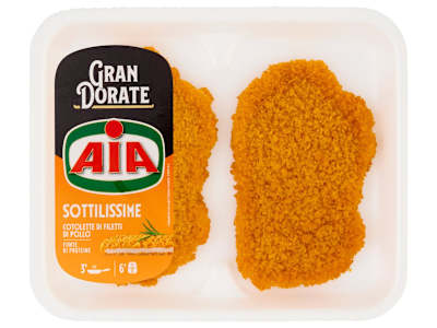 Aia Semplicemente Sottilissime Sottili Cotolette di Filetti di Pollo 0,140 kg