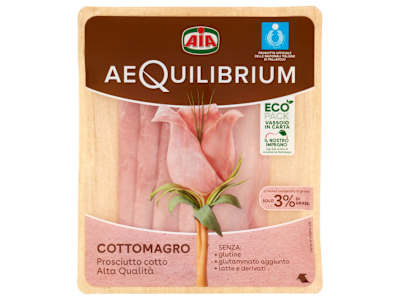 Aia aeQuilibrium Prosciutto Cotto Alta Qualità Magro 110 g