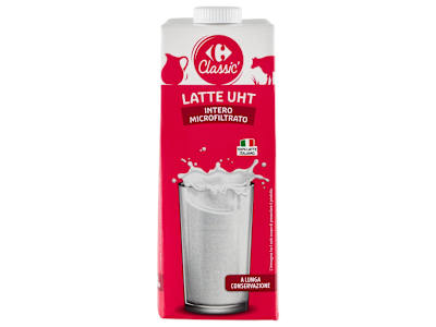 Carrefour Classic Latte UHT Intero Microfiltrato 1000 ml