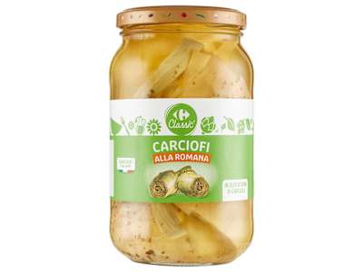 Carrefour Classic Carciofi alla Romana in Olio di Semi di Girasole 530 g