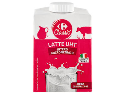 Carrefour Classic Latte UHT Intero Microfiltrato 500 ml