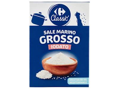 Carrefour Classic Sale Marino Grosso Iodato 1 Kg