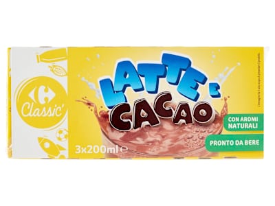 Carrefour Classic Latte e Cacao 3 x 200 ml