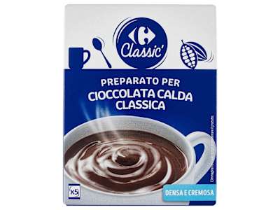 Carrefour Classic Preparato per Cioccolata Calda Classica 5 x 25 g