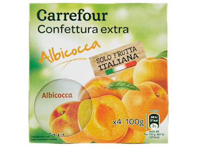 Carrefour Confettura extra Albicocca 4 x 25 g