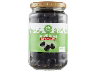 Carrefour Classic Olive Nere Denocciolate Asciutte 160 g