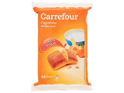 Carrefour Fagottino all'albicocca 6 x 50 g