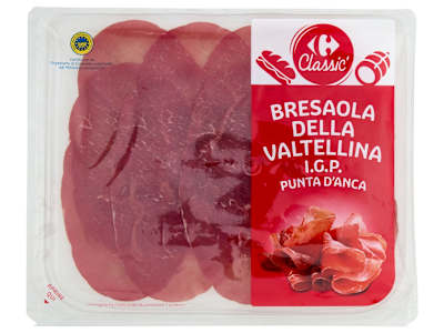 Carrefour Classic Bresaola della Valtellina I.G.P. Punta d'Anca 80 g