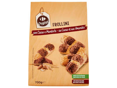 Carrefour Original Frollini con Cacao e Mandorle 700 g