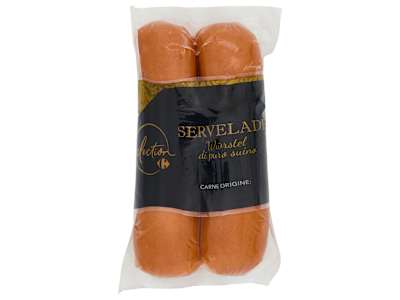 Carrefour Selection Servelade Würstel di puro suino 2 x 100 g