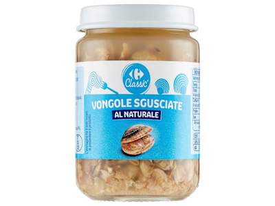 Carrefour Classic Vongole Sgusciate al Naturale 130 g