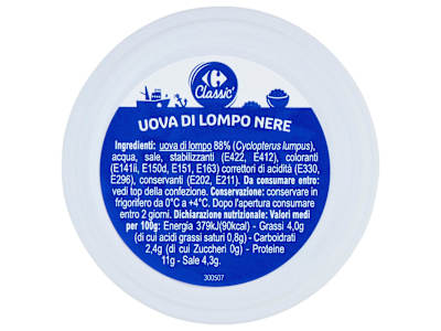 Carrefour Classic Uova di Lompo Nere 50 g