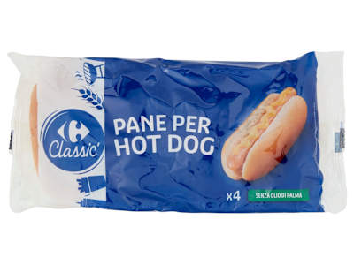 Carrefour Classic Pane per Hot Dog 4 x 62,5 g