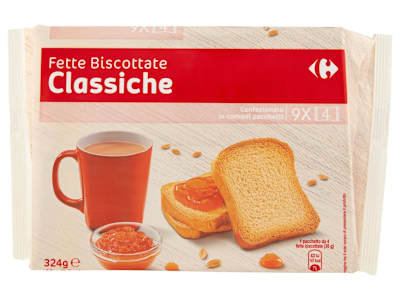 Carrefour Fette Biscottate Classiche 9 x 36 g